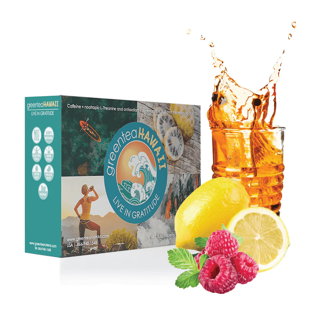 greenteaHAWAII Raspberry Lemonade 30-Count Box
