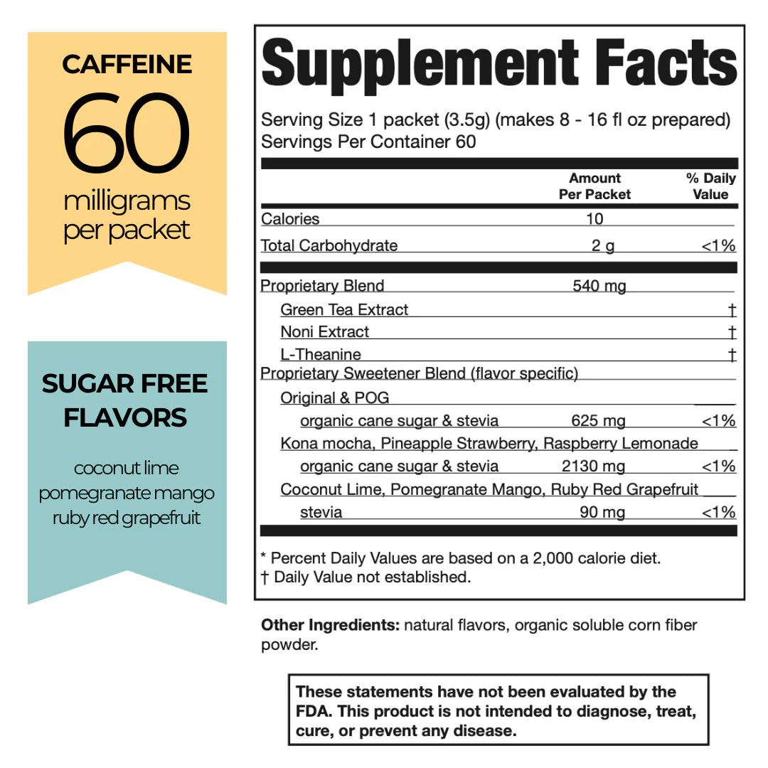 greenteaHAWAII Pomegranate Mango (Sugar Free) 60-Count Box
