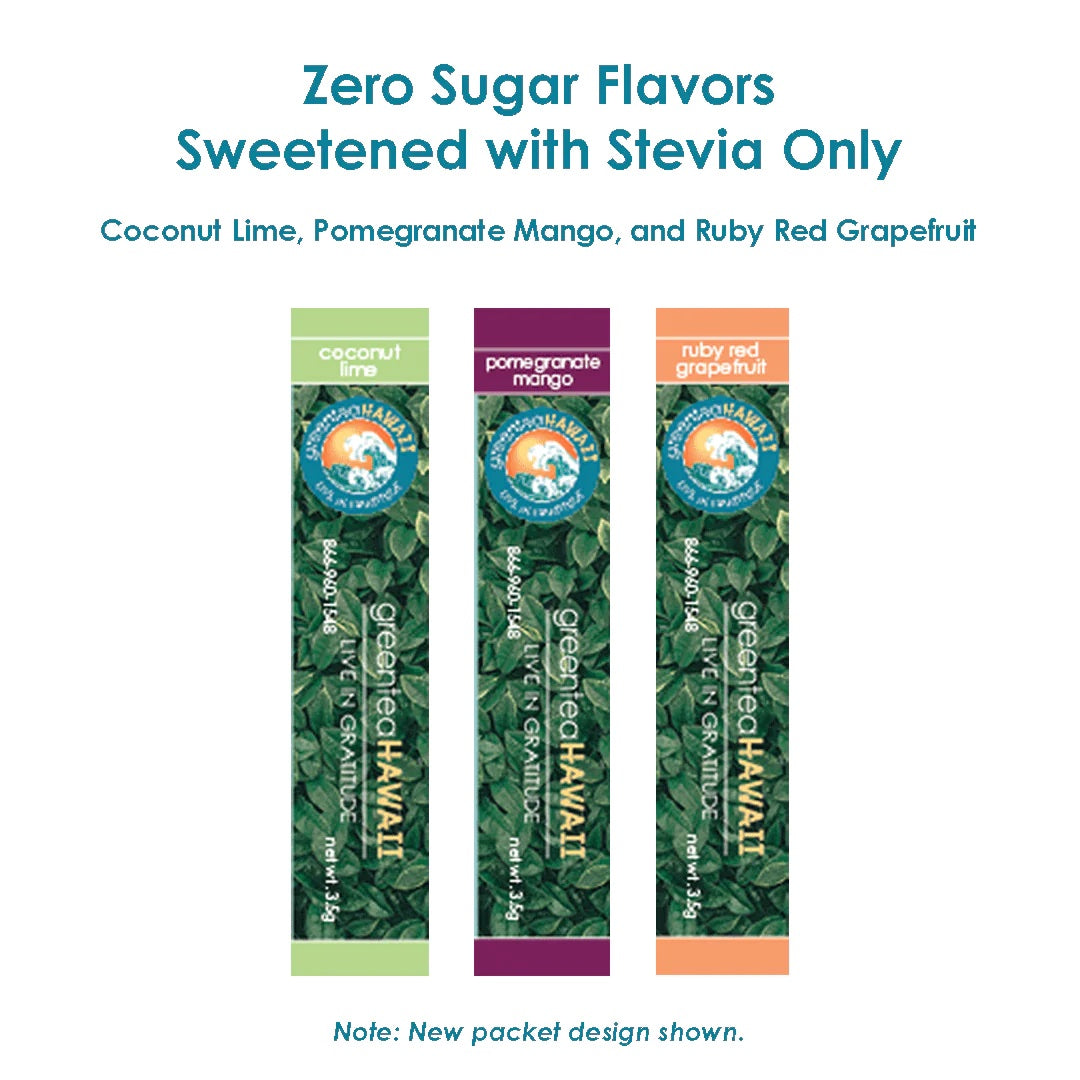 greenteaHAWAII Coconut Lime (Sugar Free) 30-Count Box