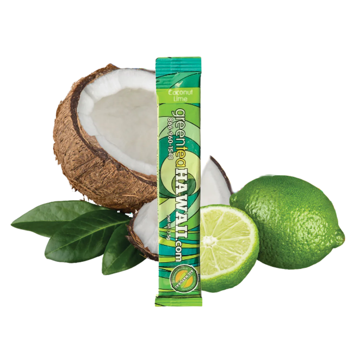 greenteaHAWAII Coconut Lime (Sugar Free) 30-Count Box