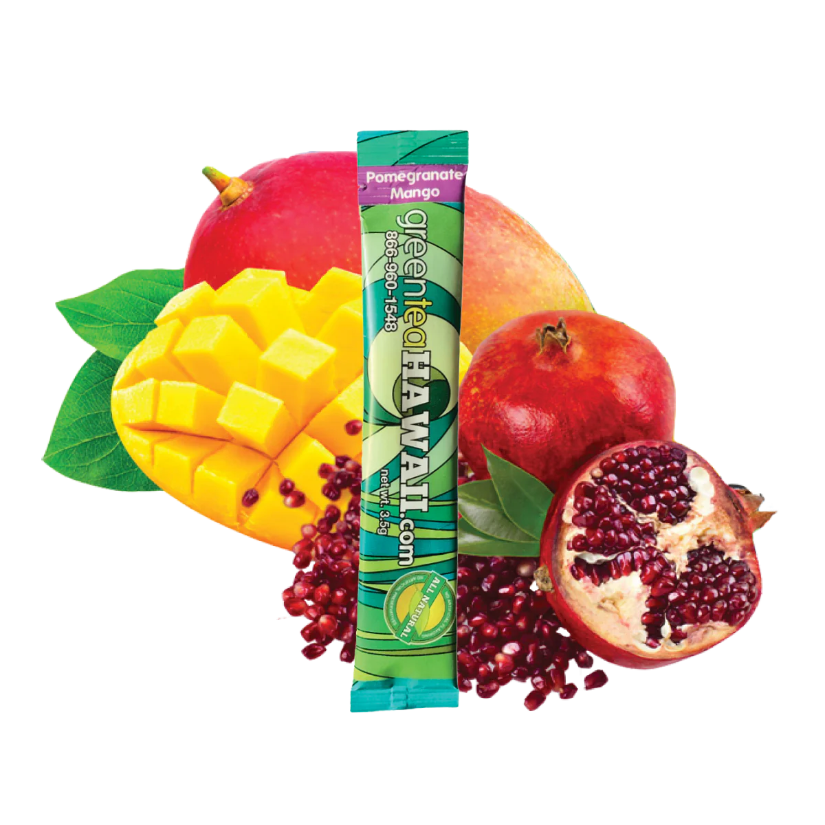 greenteaHAWAII Pomegranate Mango (Sugar Free) 30-Count Box