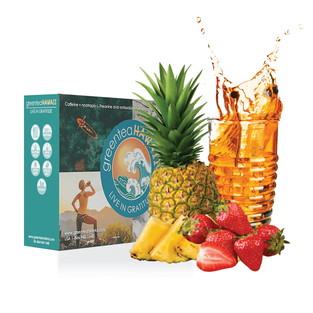 greenteaHAWAII Pineapple Strawberry 30-Count Box