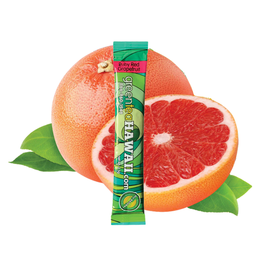 greenteaHAWAII Ruby Red Grapefruit (Sugar Free) 30-Count Box