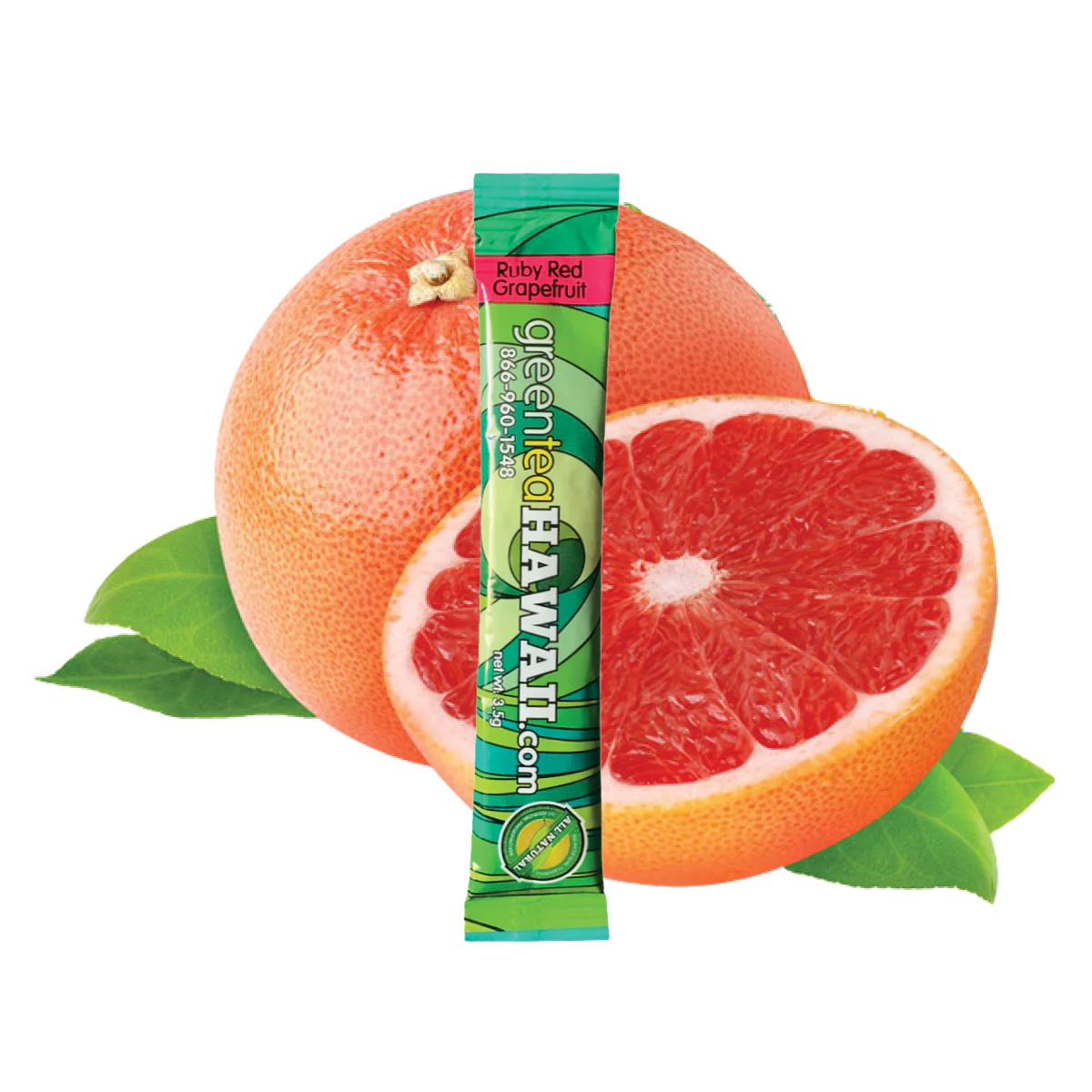 greenteaHAWAII Ruby Red Grapefruit (Sugar Free) 60-Count Box